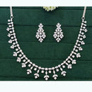 Everlasting Quality Jewels Intricately Designed Necklace Set with Leaf Inspired Detailing