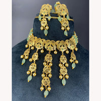 Everlasting Quality Jewels Royal Pota Stone And Beads Choker Necklace Set
