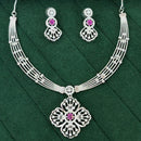 Everlasting Quality Jewels Shimmering American Diamond Necklace Set