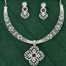 Everlasting Quality Jewels Shimmering American Diamond Necklace Set