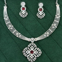Everlasting Quality Jewels Shimmering American Diamond Necklace Set