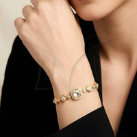 Everlasting Quality Jewels Royal Polki Kundan Stone Bracelet 