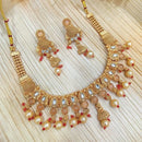 Darshana Jewels Gold Plated Kundan Beads And Pearl Necklace Set