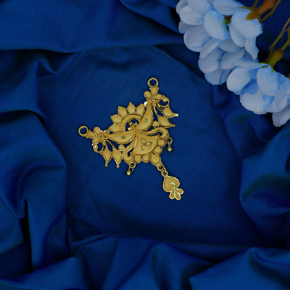 Mahavir Stylish DYE Gold Plated Pendant for Women