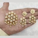 FS Collection Gold Plated Pota Stone Pendant Set