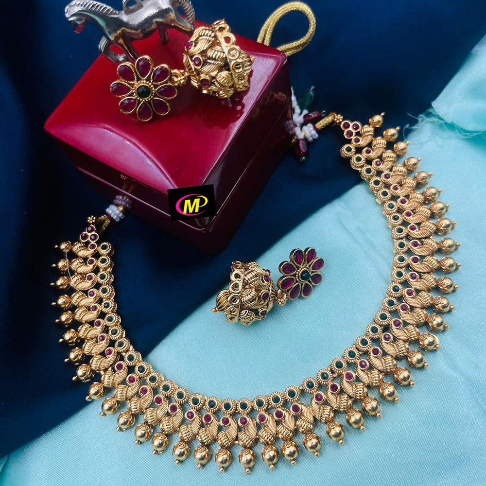 FS Collection Gold Plated Necklace Set