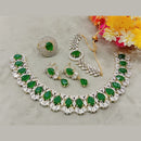 FS Collection Silver Plated AD Stone Combo Set