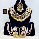 FS Collection Gold Plated Mirror Necklace Set