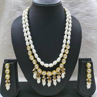 FS Collection Gold Plated Beads Necklace Set