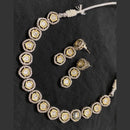 FS Collection Gold Plated Crystal Stone Necklace Set