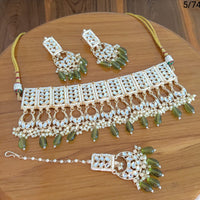 FS Collection  Gold Plated Kundan Stone Necklace Set