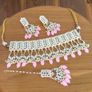 FS Collection  Gold Plated Kundan Stone Necklace Set