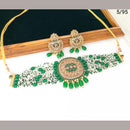 FS Collection  Gold Plated Crystal Stone Necklace Set
