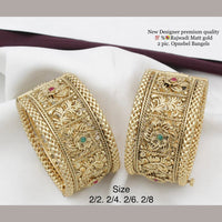 FS Collection Gold Plated Bangles Set