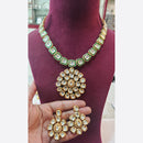 FS Collection Gold Plated Crystal Stone Necklace Set