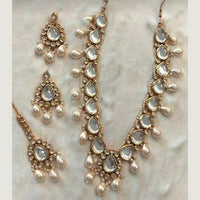 FS Collection Gold Plated Long Necklace Set