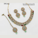 FS Collection Gold Plated Crystal Stone Necklace Set