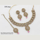 FS Collection Gold Plated Crystal Stone Necklace Set