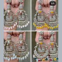 FS Collection Silver Plated Dangler Earrings