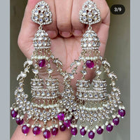 FS Collection Silver Plated Dangler Earrings