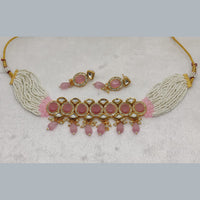 FS Collection Gold Plated Crystal Stone Necklace Set