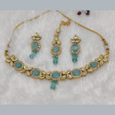 FS Collection Gold Plated Crystal Stone Necklace Set