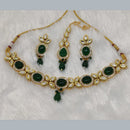 FS Collection Gold Plated Crystal Stone Necklace Set