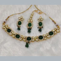 FS Collection Gold Plated Crystal Stone Necklace Set