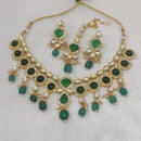 FS Collection Gold Plated Crystal Stone Necklace Set