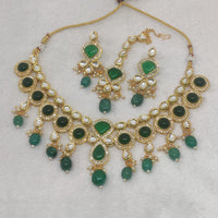 FS Collection Gold Plated Crystal Stone Necklace Set
