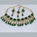 FS Collection Gold Plated Crystal Stone Necklace Set