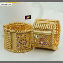 FS Collection Gold Plated Openable Bangles Set