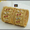 FS Collection Gold Plated Openable Bangles Set