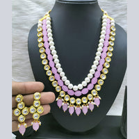 FS Collection Gold Plated Long Necklace Set