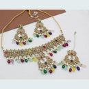 FS Collection Gold Plated Necklace Set
