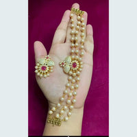 FS Collection Gold Plated AD Stone Choker Necklace Set