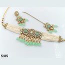 FS Collection Gold Plated Choker Necklace Set