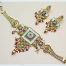 FS Collection Gold Plated Choker Necklace Set