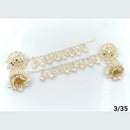 FS Collection Gold Plated Kanchain Jhumki Earrings