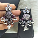 FS Collection Oxidised Plated Dangler Earrings