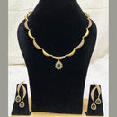 FS Collection Gold Plated AD Stone Necklace Set