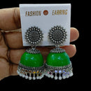 FS Collection Oxidised Plated Jhumki  Earrings