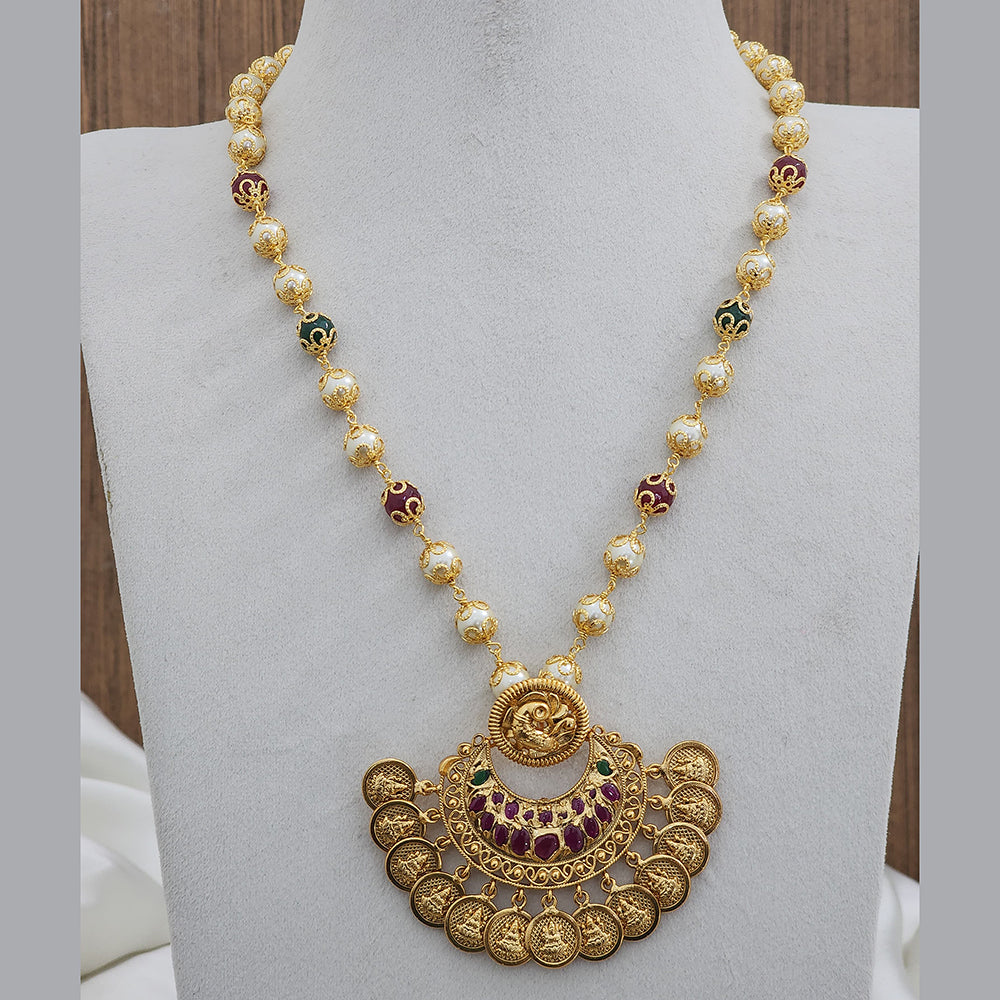FS Collection Gold Plated Long Necklace