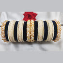 FS Collection Gold Plated Velvet  Bangles Set