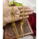 FS Collection Gold Plated Long Necklace Set
