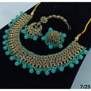 FS Collection Gold Plated Crystal Stone Necklace Set