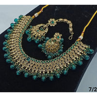 FS Collection Gold Plated Crystal Stone Necklace Set