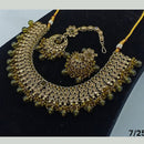 FS Collection Gold Plated Crystal Stone Necklace Set