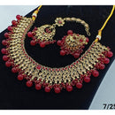 FS Collection Gold Plated Crystal Stone Necklace Set