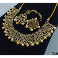 FS Collection Gold Plated Crystal Stone Necklace Set
